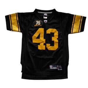 Pittsburgh Steelers NFL Jersey Troy Polamalu #43 Reebok Youth Size M